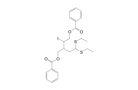 5-O-BENZOYL-3-C-[(BENZOYLOXY)-METHYL]-2,3-DIDEOXY-4-IODO-D-ERYTHRO-PENTOSE-DIETHYL-DITHIOACETAL