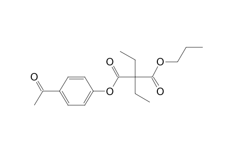 Diethylmalonic acid, 4-acetylphenyl propyl ester