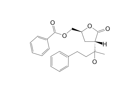 (2S*)-2-(1-Hydroxy-1-methyl-3-phenylpropyl)-5-o-benzoyl-3-deoxyerythro-.gama.-lactone