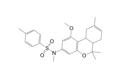 Benzenesulfonamide, N,4-dimethyl-N-(6a,7,10,10a-tetrahydro-1-methoxy-6,6,9-trimethyl-6H-dibenzo[b,d]pyran-3-yl)-, (6aR-trans)-
