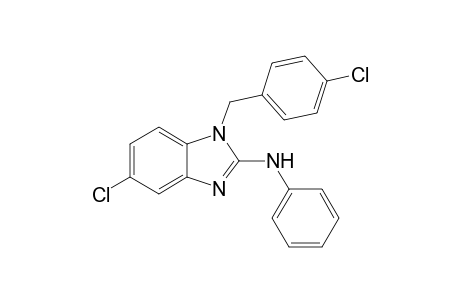 2-[N'-Phenylamino]-1-N(1)-(p-chlorobenzyl)-5-chlorobenzimidazole