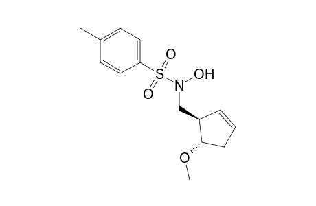 Benzenesulfonamide, N-hydroxy-N-[(5-methoxy-2-cyclopenten-1-yl)methyl]-4-methyl-, trans-