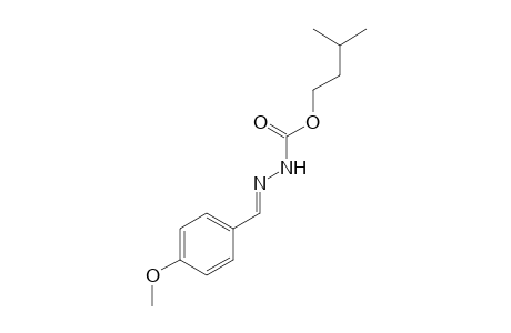 3-(p-methoxybenzylidene)carbazic acid, isopentyl ester