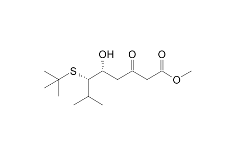 (5R,6S)-6-tert-Butylthio-5-hydroxy-7-methyl-3-oxooctanoic acid methyl ester