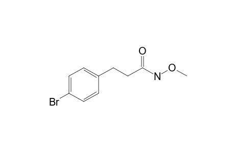 3-(4-bromophenyl)-N-methoxy-propanamide