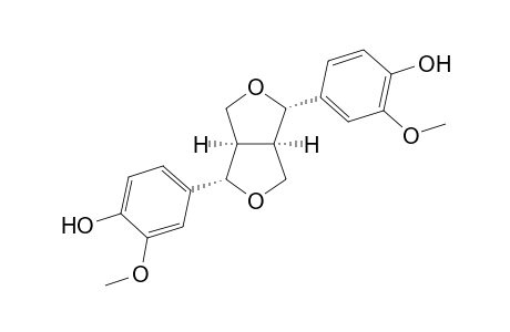 PINORESINOL;(+/-)-2,6-BIS-(4'-HYDROXY-3'-METHOXY-PHENYL)-3,7-DIOXABICYCLO-[3.3.0]-OCTANE