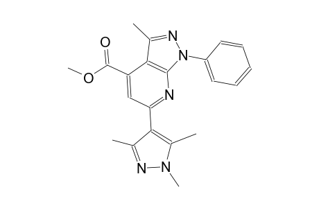 methyl 3-methyl-1-phenyl-6-(1,3,5-trimethyl-1H-pyrazol-4-yl)-1H-pyrazolo[3,4-b]pyridine-4-carboxylate