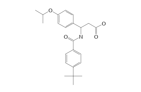 3-[(4-Tert-butylbenzoyl)amino]-3-(4-isopropoxyphenyl)propanoic acid