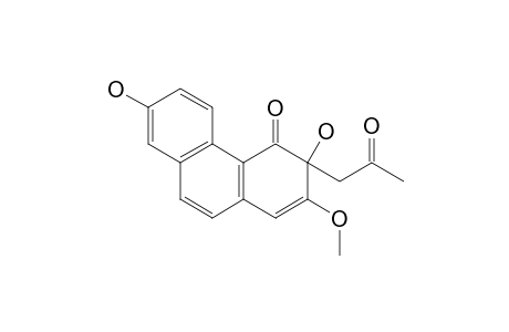 3,7-dihydroxy-2-methoxy-3-(2-oxopropyl)phenanthren-4-one