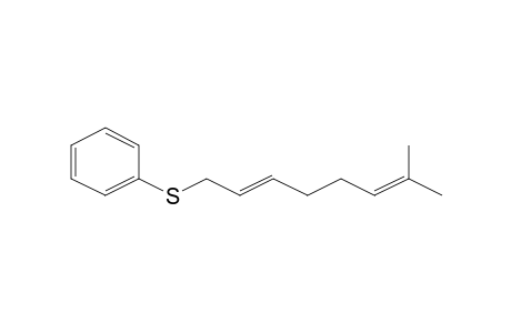 (7-Methyl-octa-2,6-dienylthio)benzene