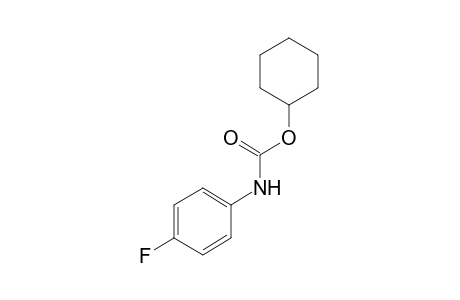 p-fluorocarbanilic acid, cyclohexyl ester