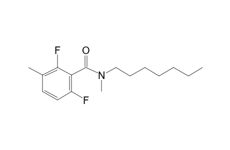 Benzamide, 2,6-difluoro-3-methyl-N-methyl-N-heptyl-