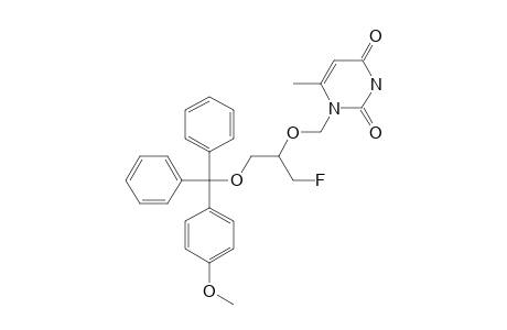 6-Methyl-1-[[1-(p-anisyldiphenylmethoxy)-3-fluoro-2-propoxy]-methyl]-uracil