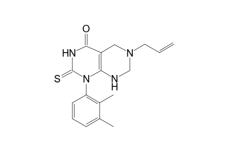 1-(2,3-dimethylphenyl)-6-(prop-2-en-1-yl)-2-sulfanylidene-1H,2H,3H,4H,5H,6H,7H,8H-[1,3]diazino[4,5-d]pyrimidin-4-one