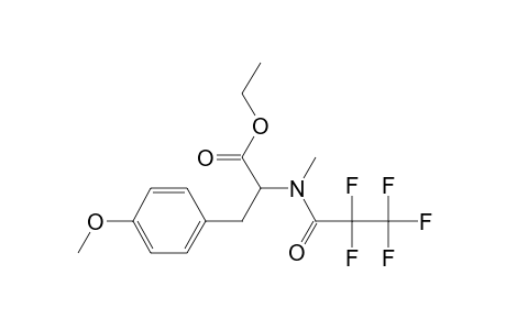 L-Tyrosine, N-pentafluoropropionyl-N,o-dimethyl-, ethyl ester