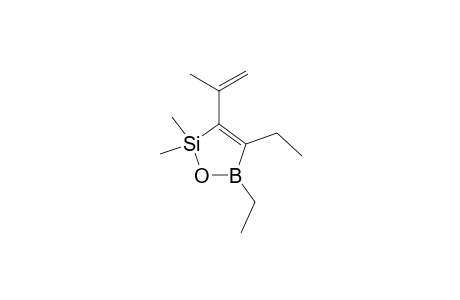 4,5-Diethyl-3-isopropenyl-2,2-dimethyl-2,5-dihydro-1,2,5-oxasilaborole