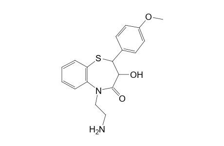 Diltiazem-M (deacetyl-N-bis-demethyl-) MS2