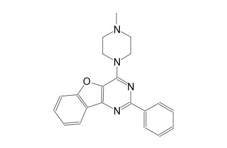 benzofuro[3,2-d]pyrimidine, 4-(4-methyl-1-piperazinyl)-2-phenyl-