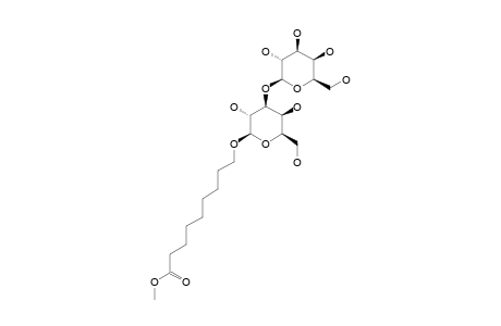 8-METHOXYCARBONYLOCTYL-3-O-(ALPHA-D-GALACTOPYRANOSYL)-BETA-D-GALACTOPYRANOSIDE;B-DISACCHARIDE