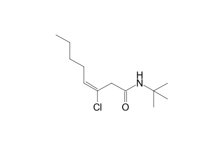 (E)-N-t-Butyl-3-chloro-3-octenamide