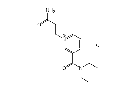 1-(2-carbamoylethyl)-3-(diethylcarbamoyl)pyridinium chloride