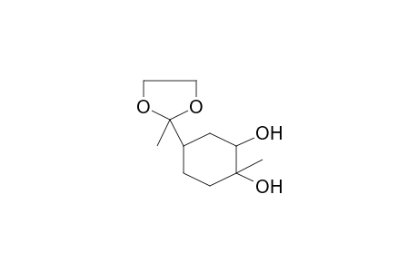 1-Methyl-4-(2-methyl-1,3-dioxolan-2-yl)-1,2-cyclohexanediol