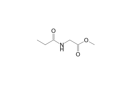 2-(1-oxopropylamino)acetic acid methyl ester