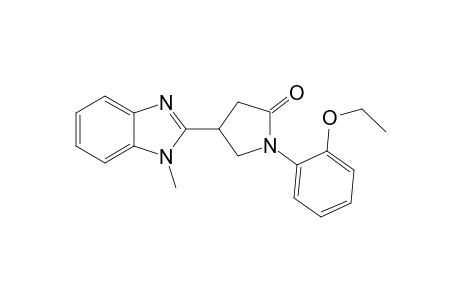 2-Pyrrolidinone, 1-(2-ethoxyphenyl)-4-(1-methyl-1H-1,3-benzimidazol-2-yl)-