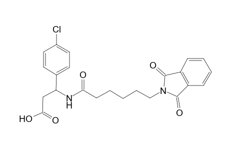 3-(4-Chlorophenyl)-3-(6-phthalimidohexanoylamino)propionic acid