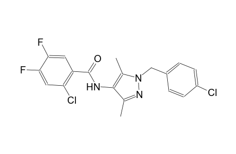 2-chloro-N-[1-(4-chlorobenzyl)-3,5-dimethyl-1H-pyrazol-4-yl]-4,5-difluorobenzamide