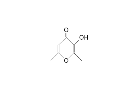 4H-Pyran-4-one, 3-hydroxy-2,6-dimethyl-