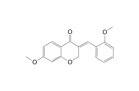 4H-1-Benzopyran-4-one, 2,3-dihydro-7-methoxy-3-(2-methoxybenzylidene)-