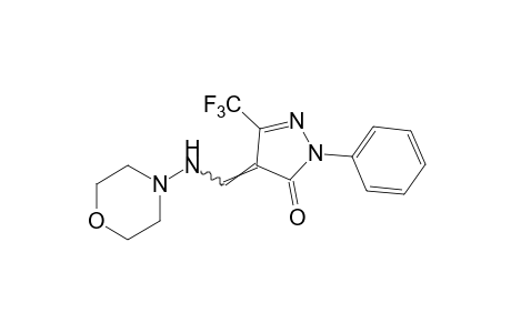 4-[(morpholinoamino)methylene]-1-phenyl-3-(trifluoromethyl)-2-pyrazolin-5-one