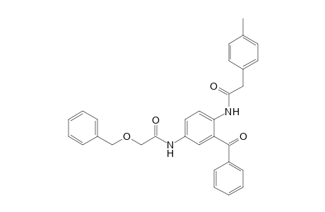 2-(4-Methylphenyl)-N-[2-(phenylcarbonyl)-4-(2-phenylmethoxyethanoylamino)phenyl]ethanamide