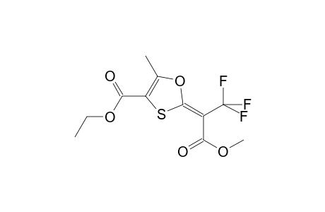 ethyl (2E)-5-methyl-2-[2,2,2-trifluoro-1-(methoxycarbonyl)ethylidene]-1,3-oxathiole-4-carboxylate