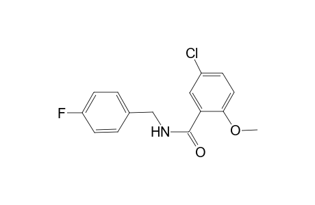 5-chloro-N-(4-fluorobenzyl)-2-methoxybenzamide