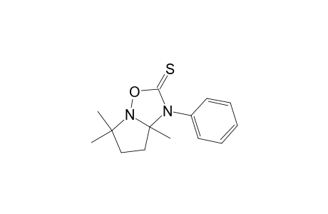 Pyrrolo[1,2-b][1,2,4]oxadiazole-2(1H)-thione, tetrahydro-5,5,7a-trimethyl-1-phenyl-