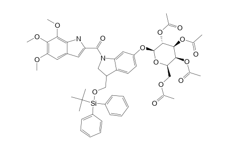 #16A;[(3R/S)-3-(TERT.-BUTYL-DIPHENYL-SILYL)-OXYMETHYL-1-(5,6,7-TRIMETHOXY-INDOL-2-YL-CARBONYL)-2,3-DIHYDRO-1H-INDOL-6-YL]-2,3,4,6-TETRA-O-ACETYL-BETA-D-GALACTO