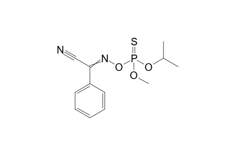 Glyoxylonitrile, phenyl-, oxime, O-isopropyl O-methyl phosphorothioate