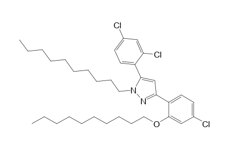 3-(4-CHLORO-2-DECYLOXYPHENYL)-1-DECYL-5-(2,4-DICHLOROPHENYL)-PYRAZOLE