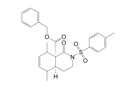 cis-8a-(Benzyloxycarbonyl)-5,8-dimethyl-1-oxo-2-(p-toluenesullfonyl)-1,2,3,4,4a,5,6,8a-octahydroisoquinoline