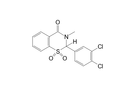 2-(3,4-dichlorophenyl)-2,3-dihydro-3-methyl-4H-1,3-benzothiazin-4-one,1,1-dioxide
