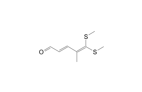 5,5-Bis(methylthio)-4-methyl-2,4-pentadienal