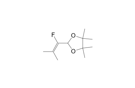 1,3-Dioxolane, 2-(1-fluoro-2-methyl-1-propenyl)-4,4,5,5-tetramethyl-