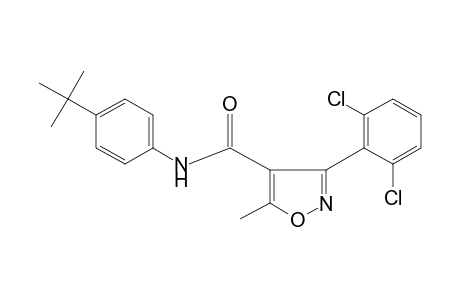 4'-tert-butyl-3-(2,6-chlorophenyl)-5-methyl-4-isoxazolecarboxanilide