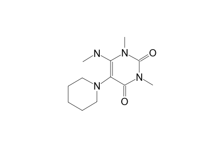 6-Methylamino-1,3-dimethyl-5-(1-piperidinyl)-2,4(1H,3H)-pyrimidinedione