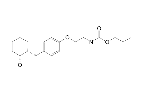 Propyl (cis)-N-{2-{4'-[(2""-hydroxycyclohexyl)methyl]phenoxy}ethyl}carbamate