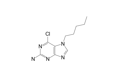 2-Amino-6-chloro-7-pentylpurine