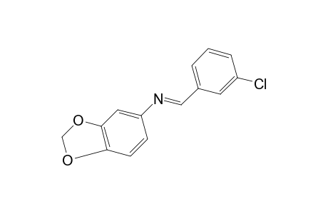 N-(m-chlorobenzylidene)-3,4-(methylenedioxy)aniline