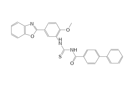 N-[5-(1,3-benzoxazol-2-yl)-2-methoxyphenyl]-N'-([1,1'-biphenyl]-4-ylcarbonyl)thiourea